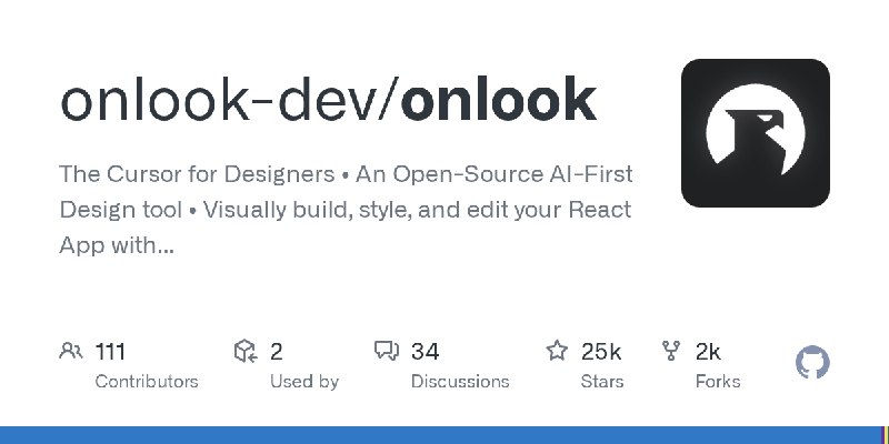 GitHub - onlook-dev/onlook: The Cursor for Designers • An Open-Source AI-First Design tool • Visually build, style, and edit your…
