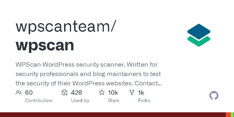 GitHub - wpscanteam/wpscan: WPScan WordPress security scanner. Written for security professionals and blog maintainers to test…